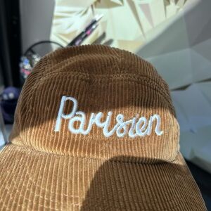 MAISON KITSUNE Tan Corduroy Cap